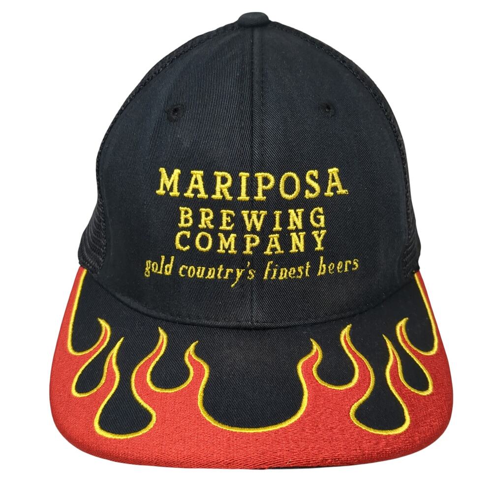Mariposa Brewing Company Snapback Trucker Hat Black One Size Magic